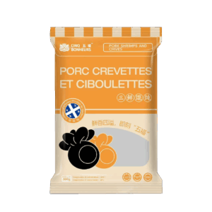 Pork Shrimp and Chives Wontons Dumplings